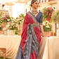 Premium Mercerized Silk Saree with Patola Motifs