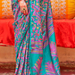 Mercerized Sigma Silk Saree with Classic Design and Aqua Finish - LaVante Fashion
