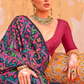 Mercerized Sigma Silk Saree with Classic Design and Aqua Finish - LaVante Fashion