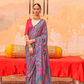 Mercerized Sigma Silk Saree with Classic Design and Aqua Finish - LaVante Fashion