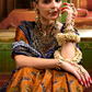 Patola Printed Sigma Silk Saree with Gold Accents