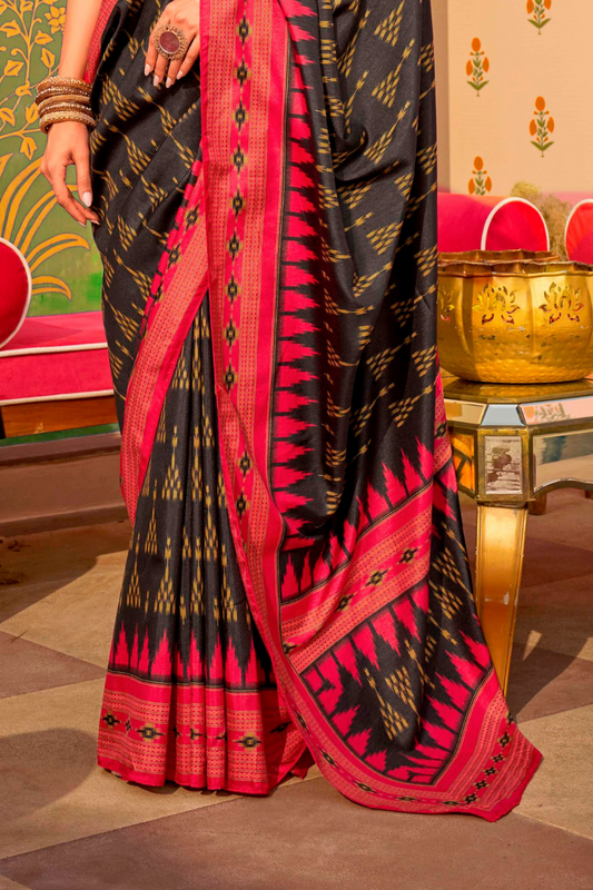 Mercerized Sigma Silk Saree with Classic Traditional Design