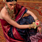 Patola Printed Sigma Silk Saree with Gold Accents