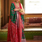 Patola Printed Sigma Silk Saree with Gold Accents