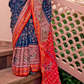 Mercerized Sigma Silk Saree with Traditional Classic and Aqua Finish - LaVante Fashion