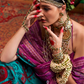Patola Printed Sigma Silk Saree with Gold Accents