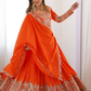 Regal Mirror and Gota Patti Work Silk Lehenga Choli