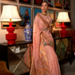 Elegant Modal Saree with Copper Zari Handloom Weaving
