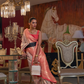 Graceful Gota Handloom Woven Silk Saree with Traditional Detailing