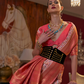 Graceful Gota Handloom Woven Silk Saree with Traditional Detailing
