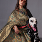 Woven Banarasi Silk Blend Saree with Traditional Motifs