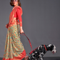 Woven Banarasi Silk Blend Saree with Traditional Motifs