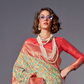 Woven Banarasi Silk Blend Saree with Traditional Motifs
