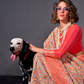Woven Banarasi Silk Blend Saree with Traditional Motifs