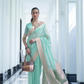 Elegant Mukaish Saree with Traditional Handloom Weaving