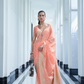 Elegant Mukaish Saree with Traditional Handloom Weaving