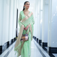 Elegant Mukaish Saree with Traditional Handloom Weaving