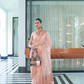 Elegant Mukaish Saree with Traditional Handloom Weaving