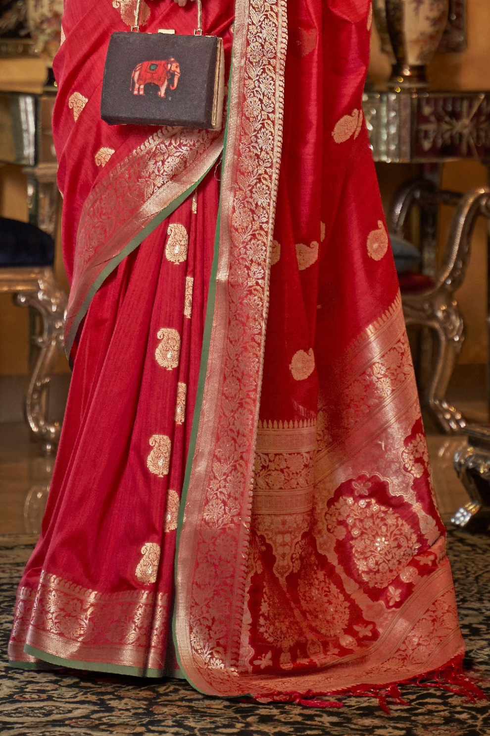 Graceful Tussar Silk Saree for Festive and Wedding Wear