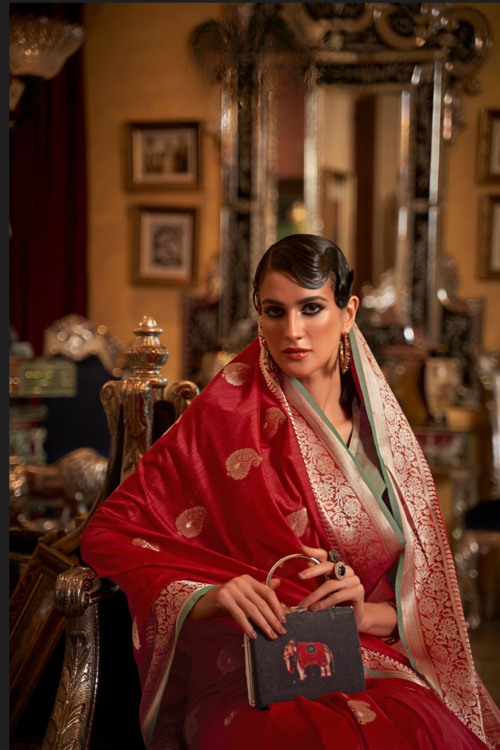 Graceful Tussar Silk Saree for Festive and Wedding Wear