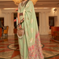 Premium Modal Saree with Ethnic Kashmiri Pallu and Blouse