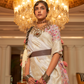 Premium Modal Saree with Ethnic Kashmiri Pallu and Blouse