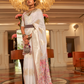 Premium Modal Saree with Ethnic Kashmiri Pallu and Blouse