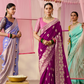 Banarasi Dola Silk Saree with Brocade Blouse Elegance