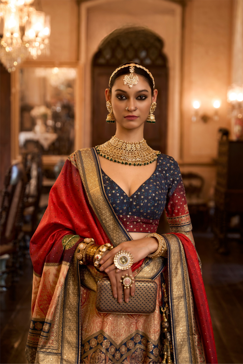 Sparkle Silk Lehenga with Intricate Detailing and Royal Finish