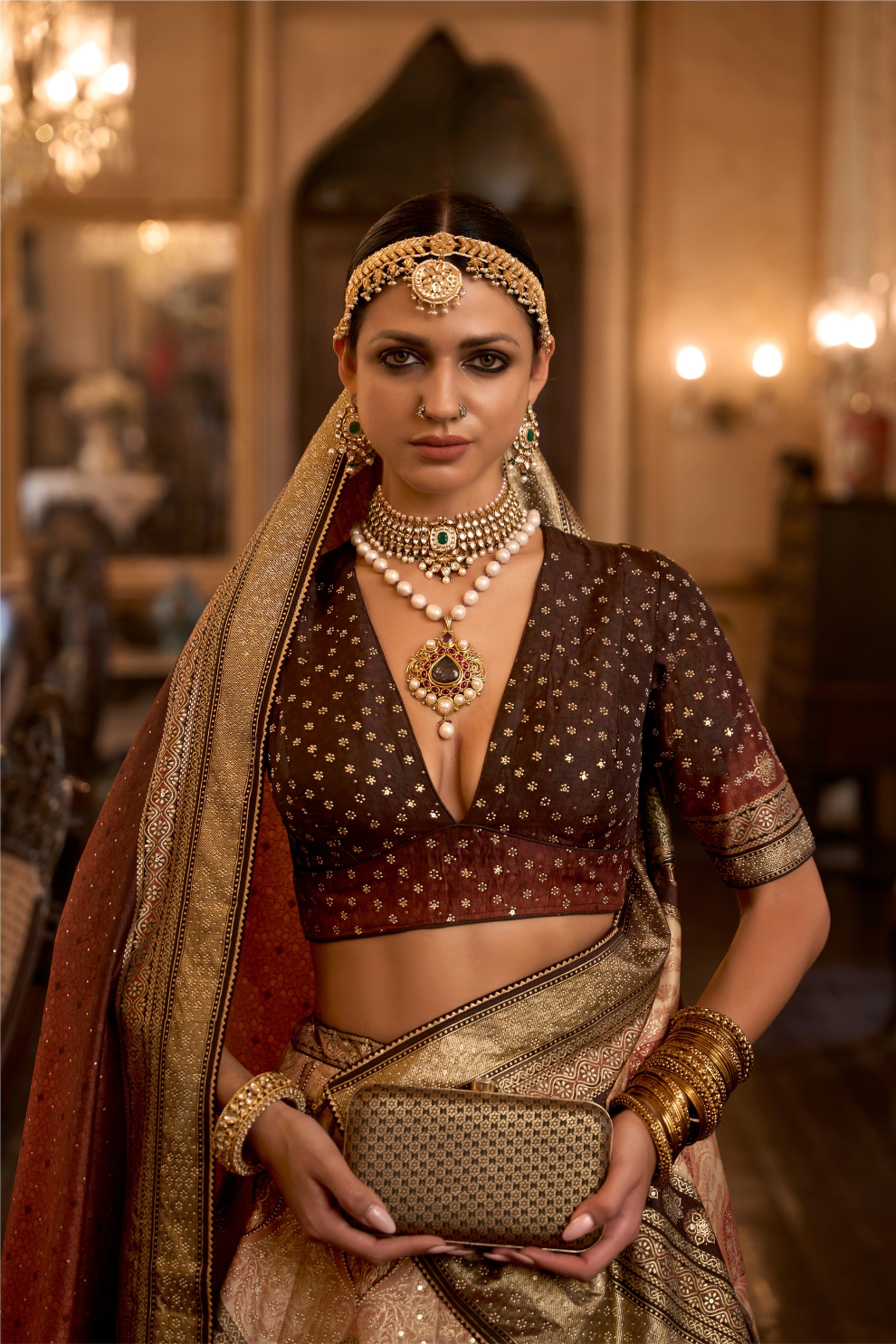 Sparkle Silk Lehenga with Intricate Detailing and Royal Finish