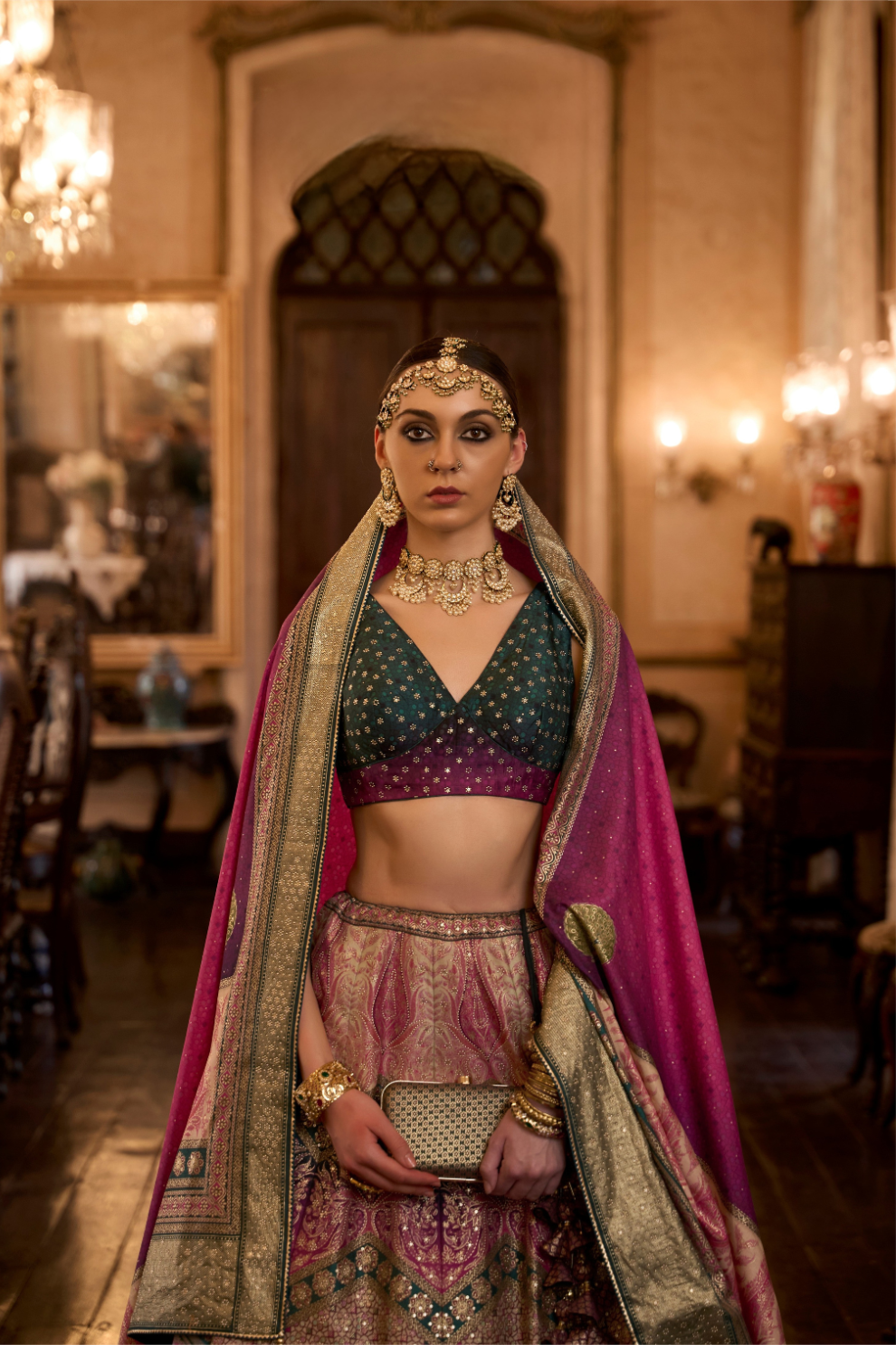 Sparkle Silk Lehenga with Intricate Detailing and Royal Finish