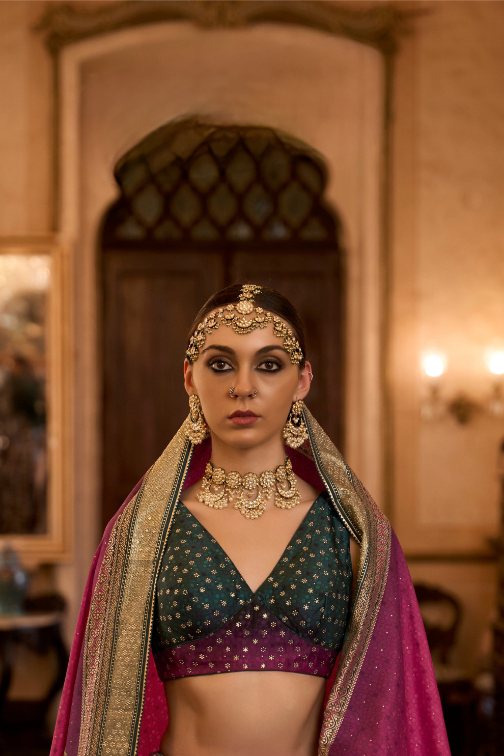 Sparkle Silk Lehenga with Intricate Detailing and Royal Finish