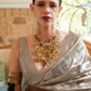 Multi Tissue Saree with Zari Handloom Weaving Elegance