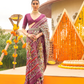 Elegant Traditional Silk Saree with Patola Print