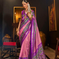 Mercerized Sigma Silk Saree with Patola Design and Gold Print