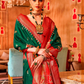 Regal Peshwai Paithani Silk Saree with Traditional Zari Weave