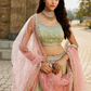 Soft Tissue Lehenga Choli Set with Coordinated Sequins Embroidery