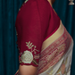 Elora Elegance Soft Brasso Silk Saree with Sequin Embroidery Sparkle