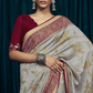 Elora Elegance Soft Brasso Silk Saree with Sequin Embroidery Sparkle