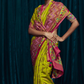 Elora Elegance Soft Brasso Silk Saree with Sequin Embroidery Sparkle