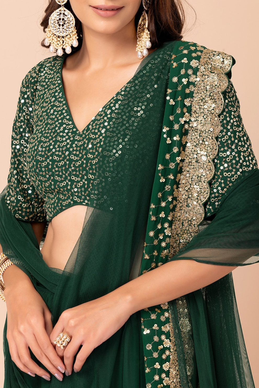 Charming Georgette Party Wear Lehenga With Sequins Choli