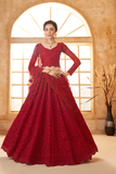 LAVANTE_FASHION_NET_EMBROIDERED_LEHENGA_CHOLI_47 - LaVante Fashion