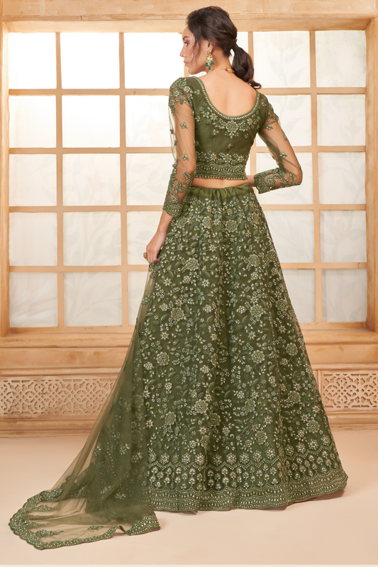 LAVANTE_FASHION_NET_EMBROIDERED_LEHENGA_CHOLI_63 - LaVante Fashion
