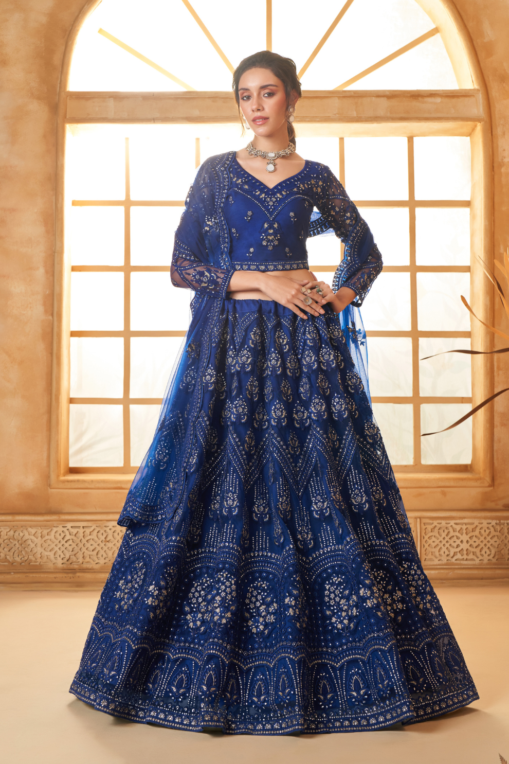 Cord Embellished Designer Lehenga Choli For Weddings & Parties