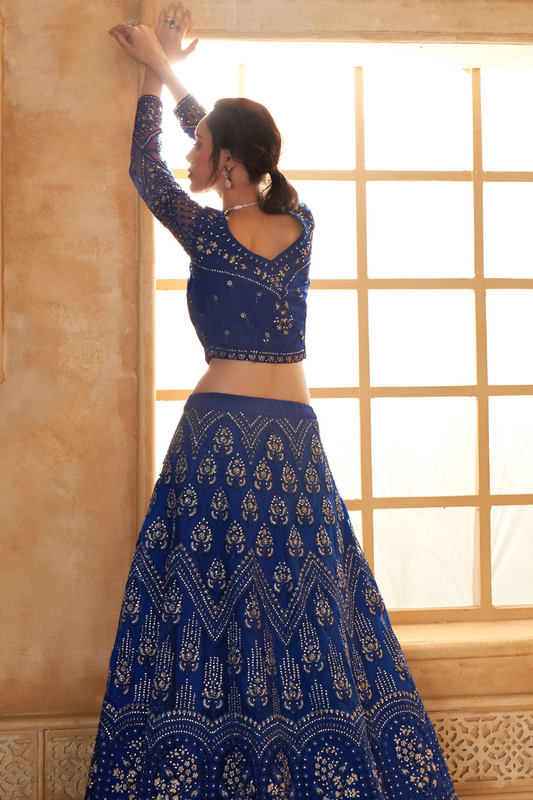 LAVANTE_FASHION_NET_EMBROIDERED_LEHENGA_CHOLI_75 - LaVante Fashion