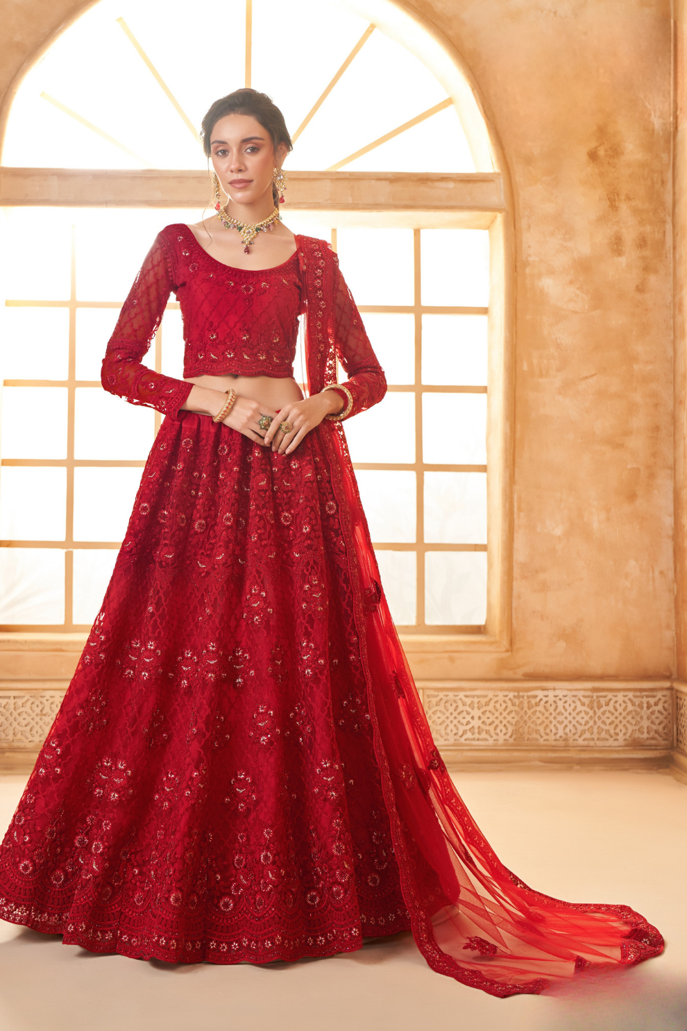 Cord Embellished Designer Lehenga Choli For Weddings & Parties