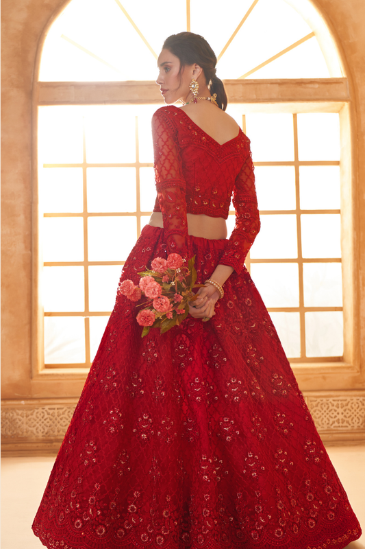 LAVANTE_FASHION_NET_EMBROIDERED_LEHENGA_CHOLI_83 - LaVante Fashion