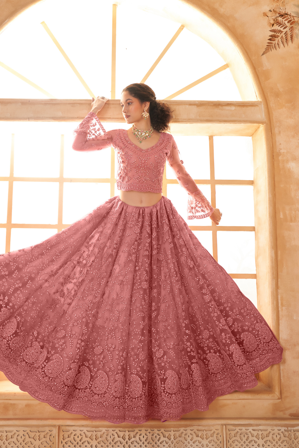 Cord Embellished Designer Lehenga Choli For Weddings & Parties
