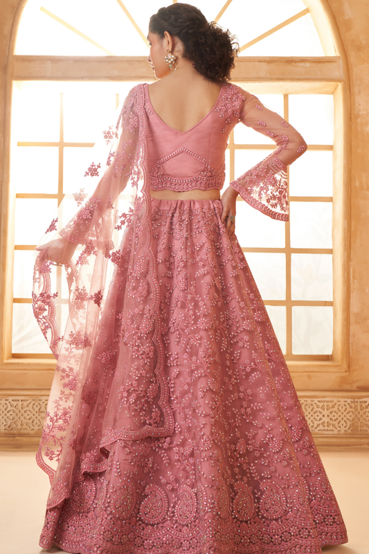LAVANTE_FASHION_NET_EMBROIDERED_LEHENGA_CHOLI_88 - LaVante Fashion
