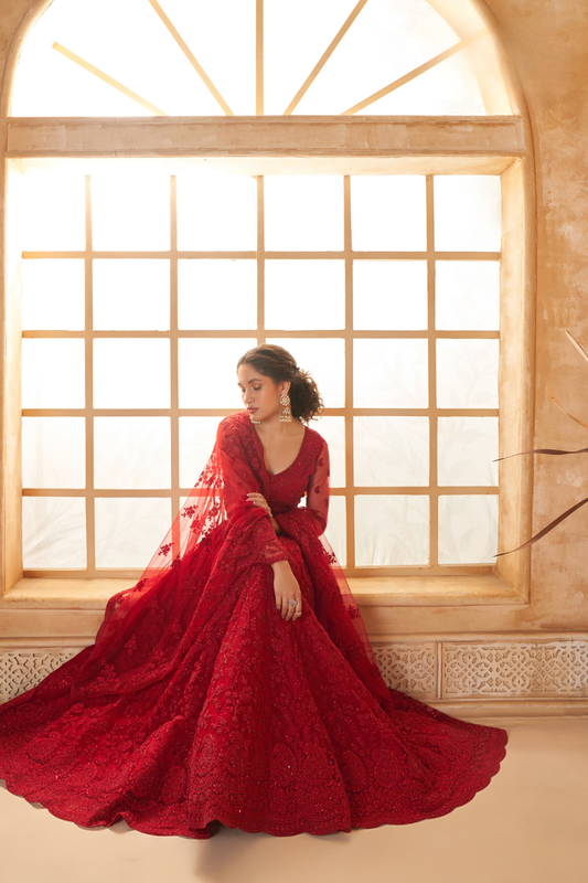 LAVANTE_FASHION_NET_EMBROIDERED_LEHENGA_CHOLI_95 - LaVante Fashion